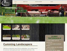 Tablet Screenshot of pannoneslandscaping.com